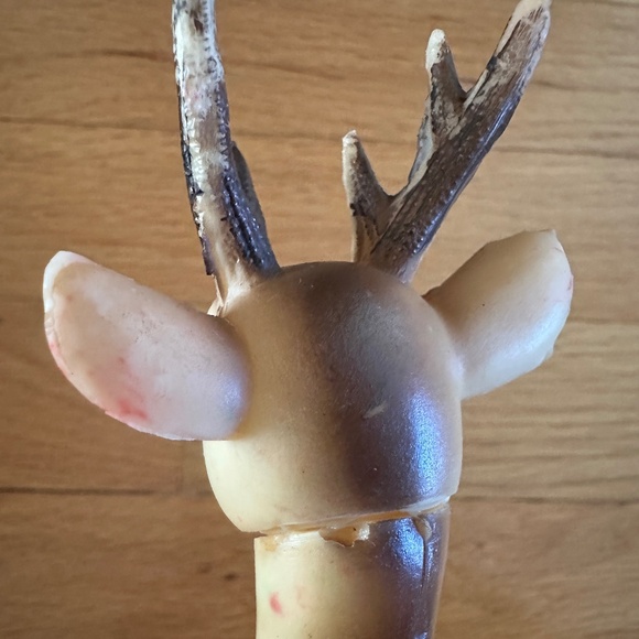 Vintage Rubber Reindeer Made in Japan Mid Century 1950s 1960s - Picture 12 of 13